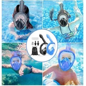 Kids Snorkel Mask Full Face, Snorkeling Gear for Kids 2-14 / 2 pack